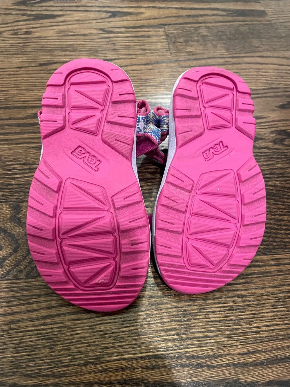 Teva Girls Pink Patterned Strap Sandals